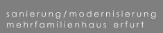 sanierung / modernisierung   mehrfamilienhaus   erfurt